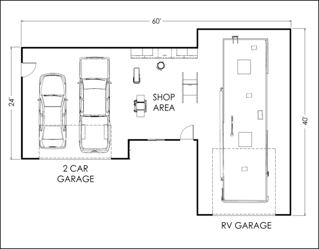Garage Shop Floor Plans