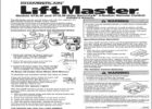 Liftmaster Garage Door Opener Manual