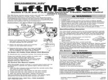 Liftmaster Garage Door Opener Manual