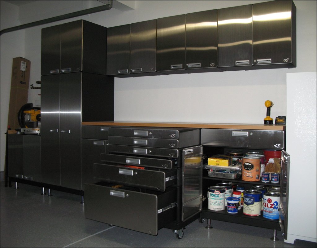 stainless-steel-garage-cabinets Stainless Steel Garage Cabinets