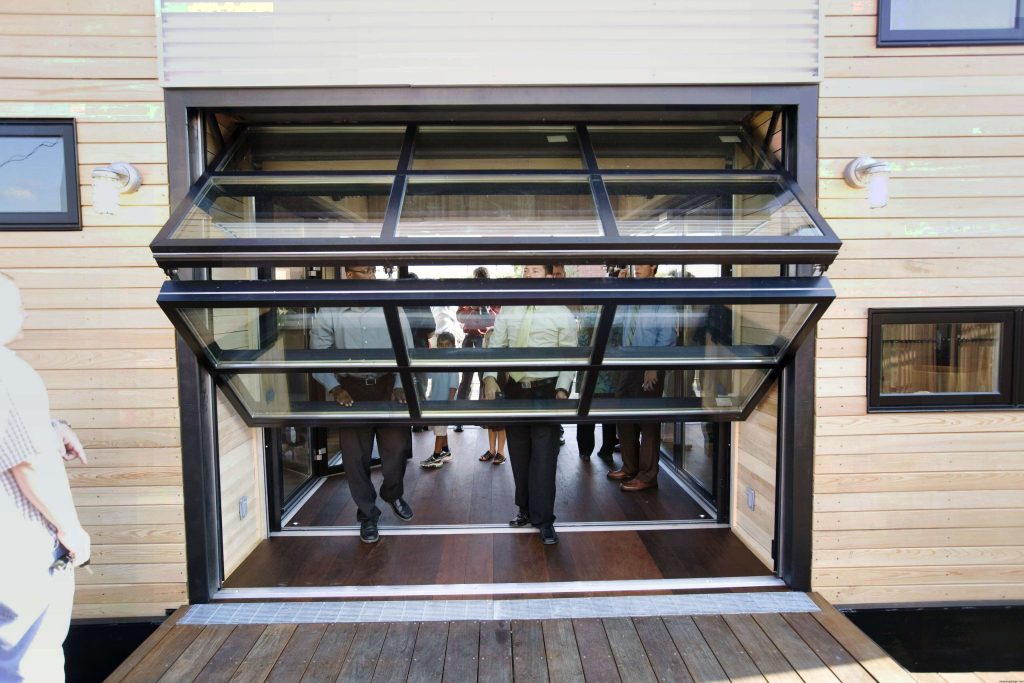 bifold-glass-garage-door-1024x683 Bifold Glass Garage Door Scaled: Enhancing Modern Home Design